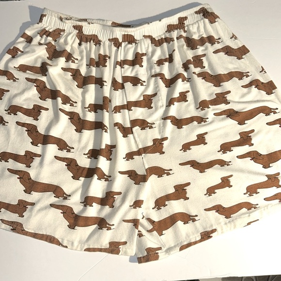 GOTKEYS Dachshund Doxie Wiener Dog Print Softest Knit Fabric Sleep Shorts Boxers - Picture 6 of 8